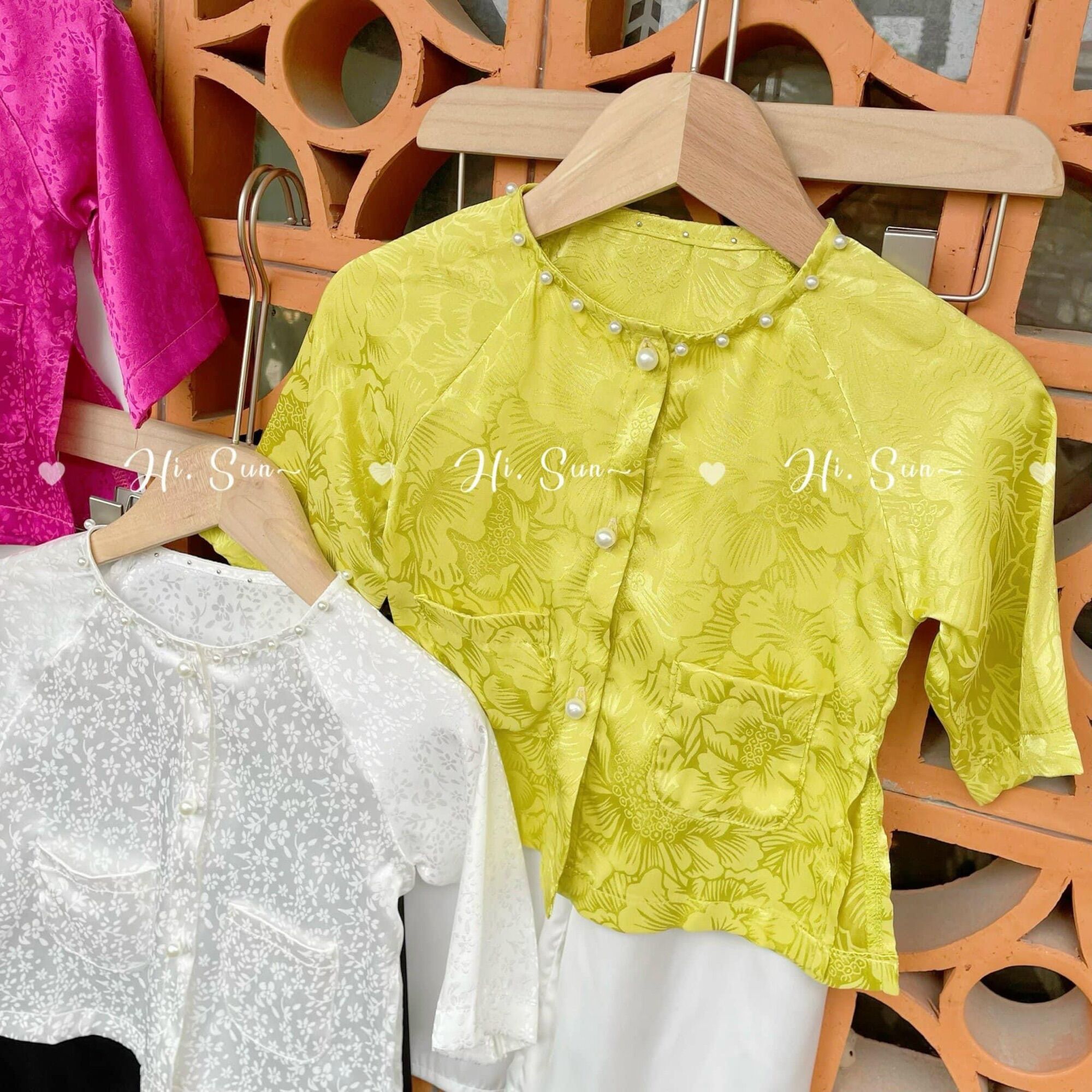 Bộ quần áo bà ba 3 màu cho bé gái