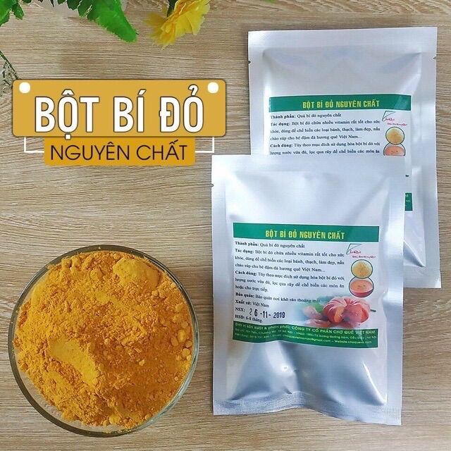 Bột tạo màu tự nhiên 50g - Bột bí đỏ