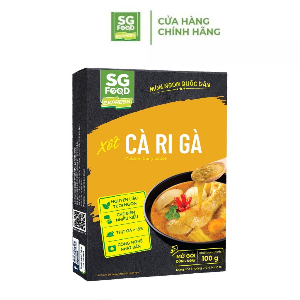 Xốt cà ri gà sg food 100g