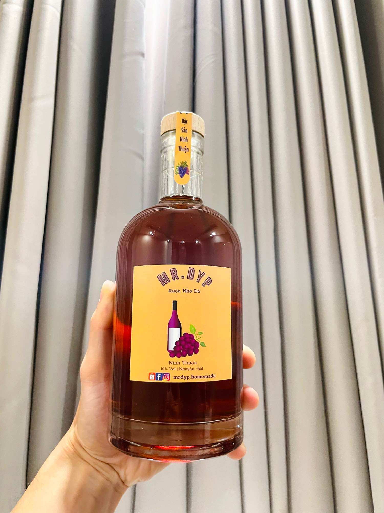 Nước nho lên men Ninh Thuận chai 750ml