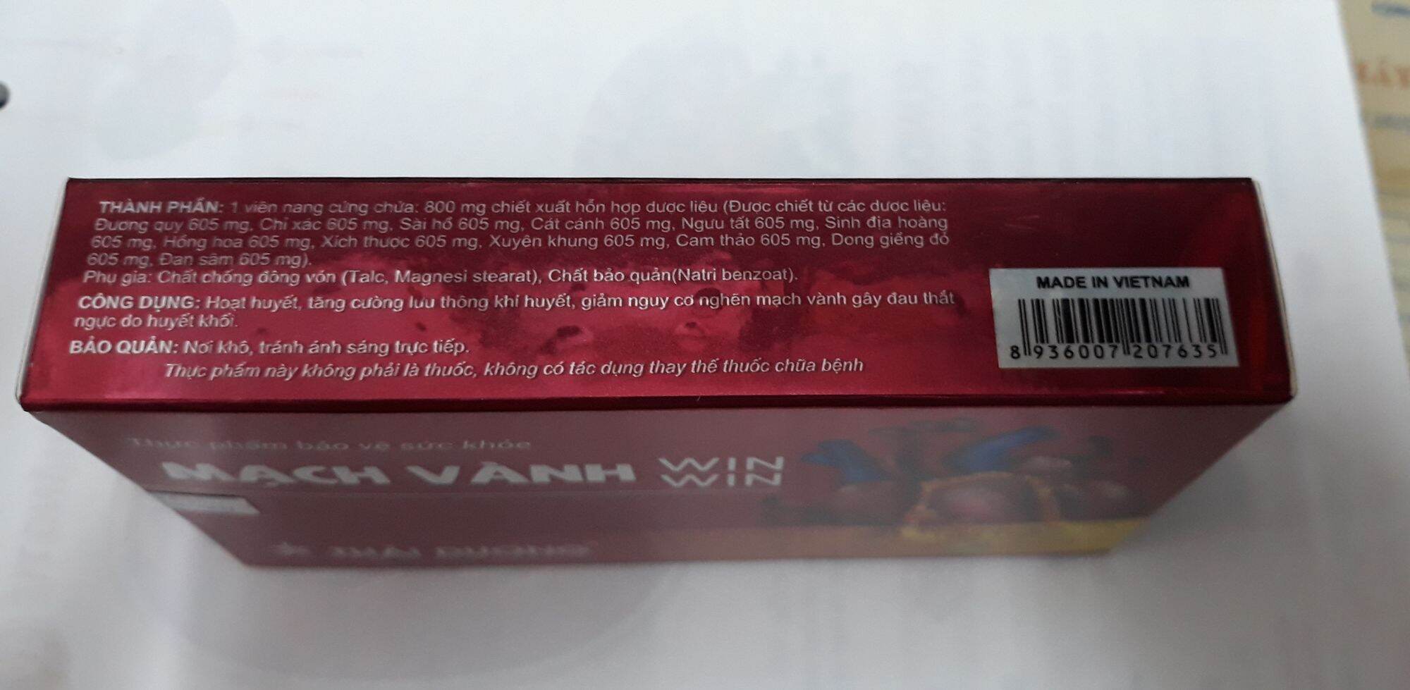 Mạch vành win win hộp 30 viên