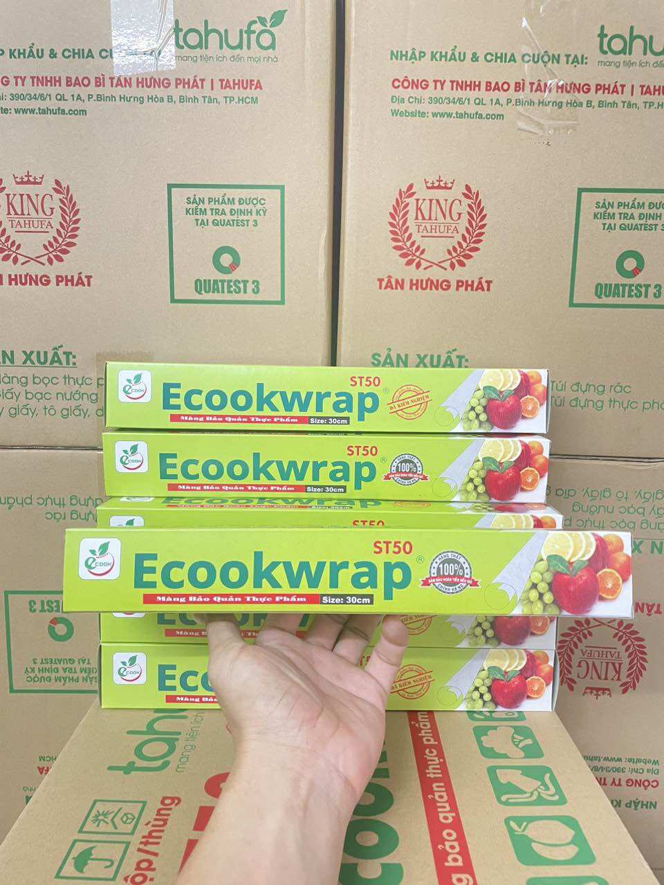MÀNG BỌC THỰC PHẨM ECOOKWRAP ST50 - SIZE 30CM
