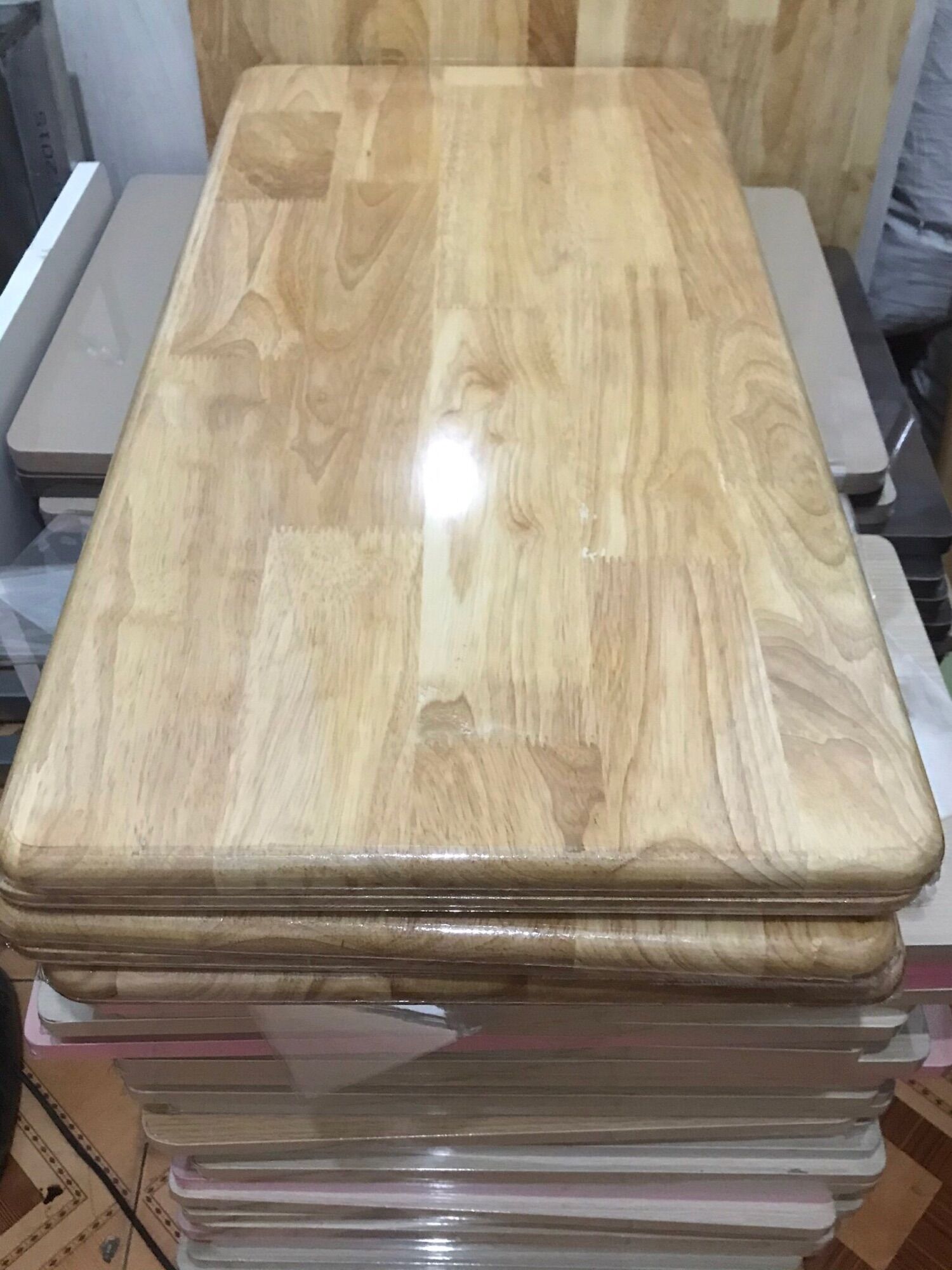 Mặt Bàn Gỗ Cao Su Ghép  (50*1m)