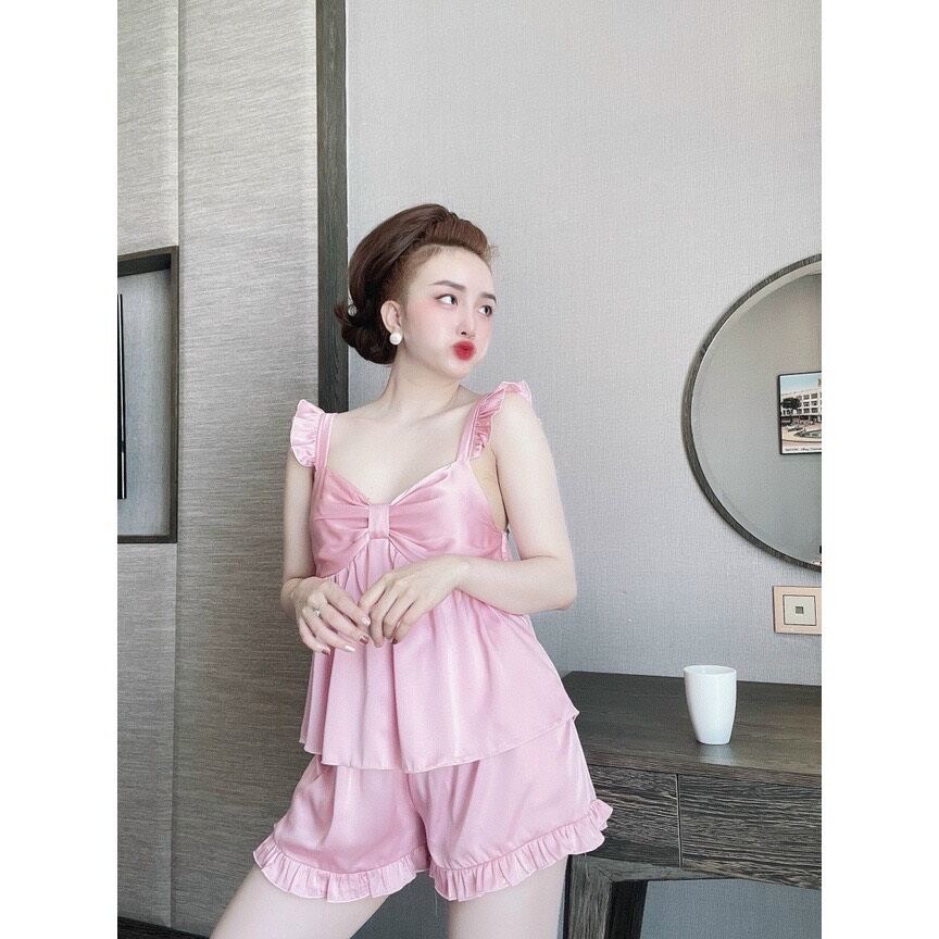 Sét bộ đùi lụa tay cánh tiên.
