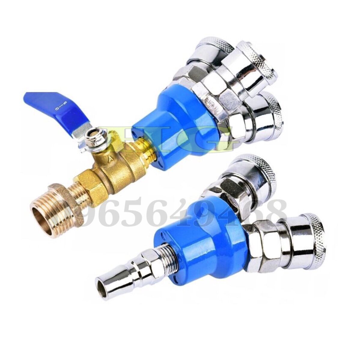 Đầu nối nhanh dây hơi chia 2 chia 3, đầu nối hơi máy nén khí chia 2 chia 3