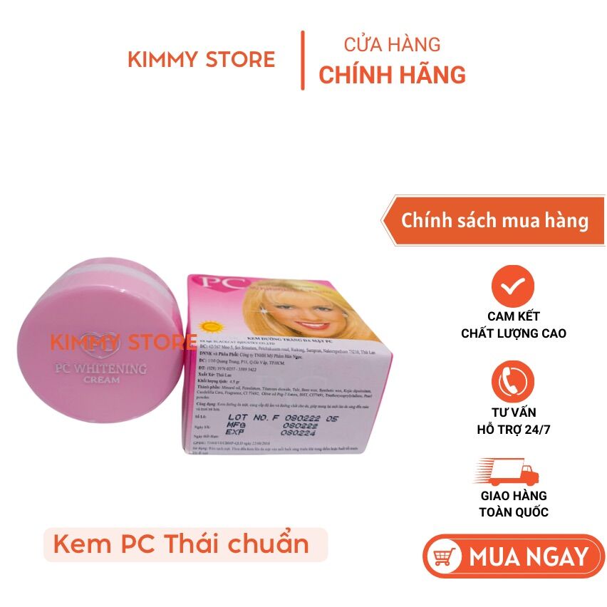 Kem dưỡng trắng da pc thái chuẩn 4.5g