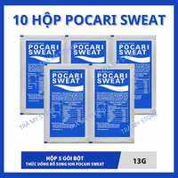 10 Hộp Pocari Sweat dạng bột 5 gói Không đường Bổ sung ion (Date 2027)