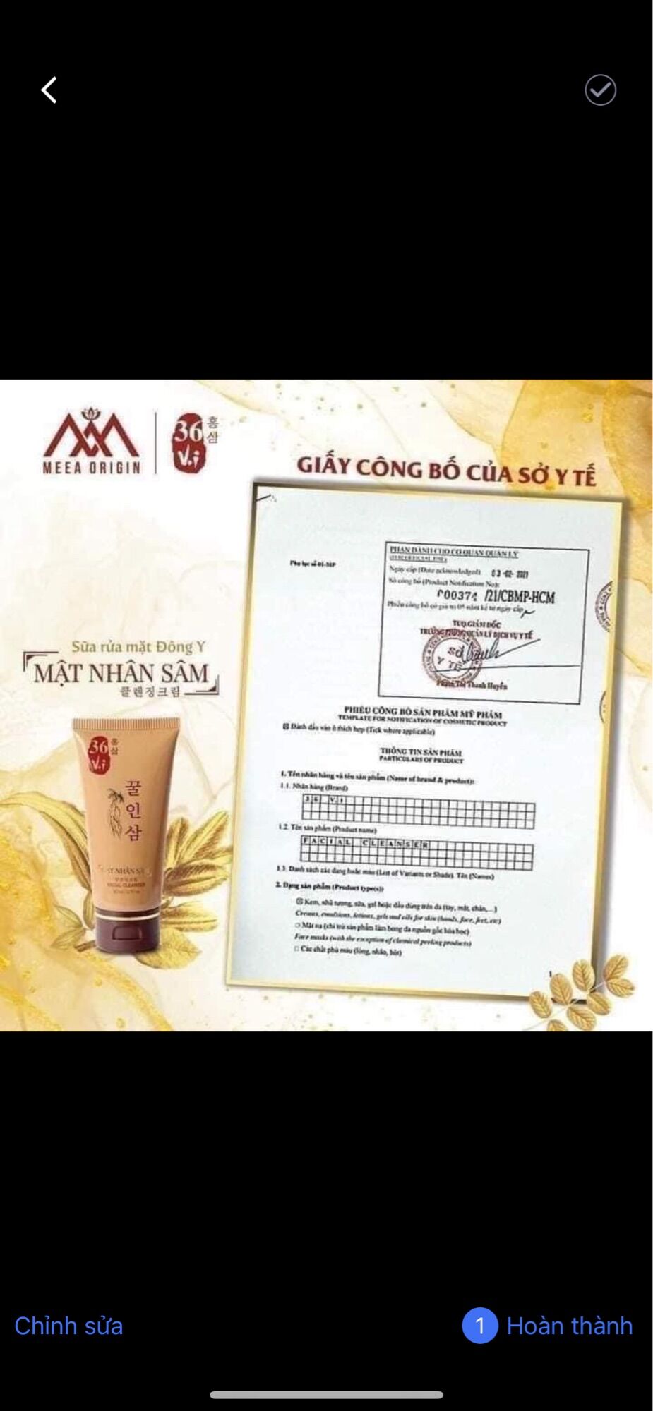 Sữa rửa mặt 36 vị Meea