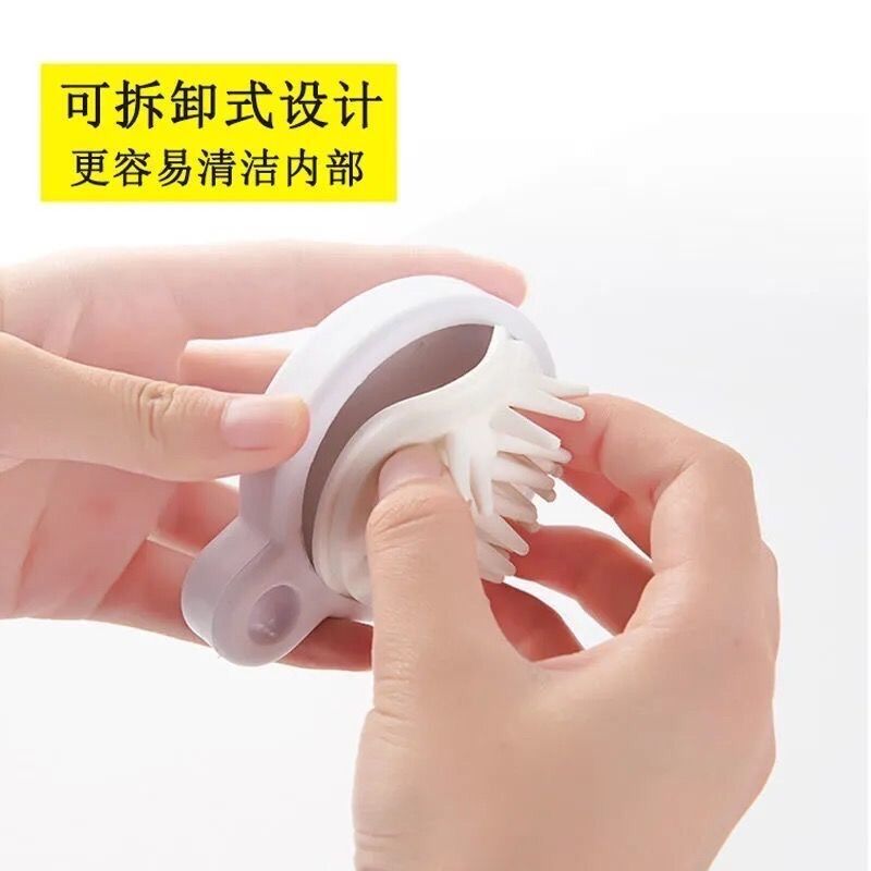 Lược gội đầu silicon Nhật, mát xa da đầu, kích thích mọc tóc