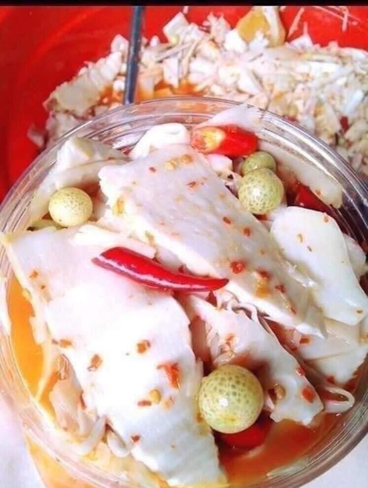 Măng Ngâm Chua Tỏi Ớt