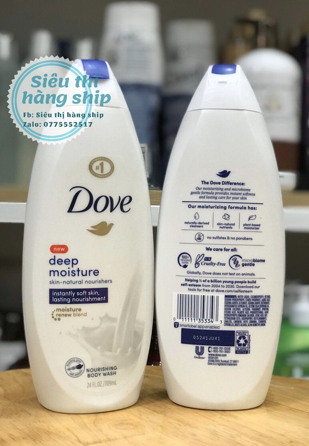 Sữa tắm Dove Deep Moisture 709ml của Mỹ