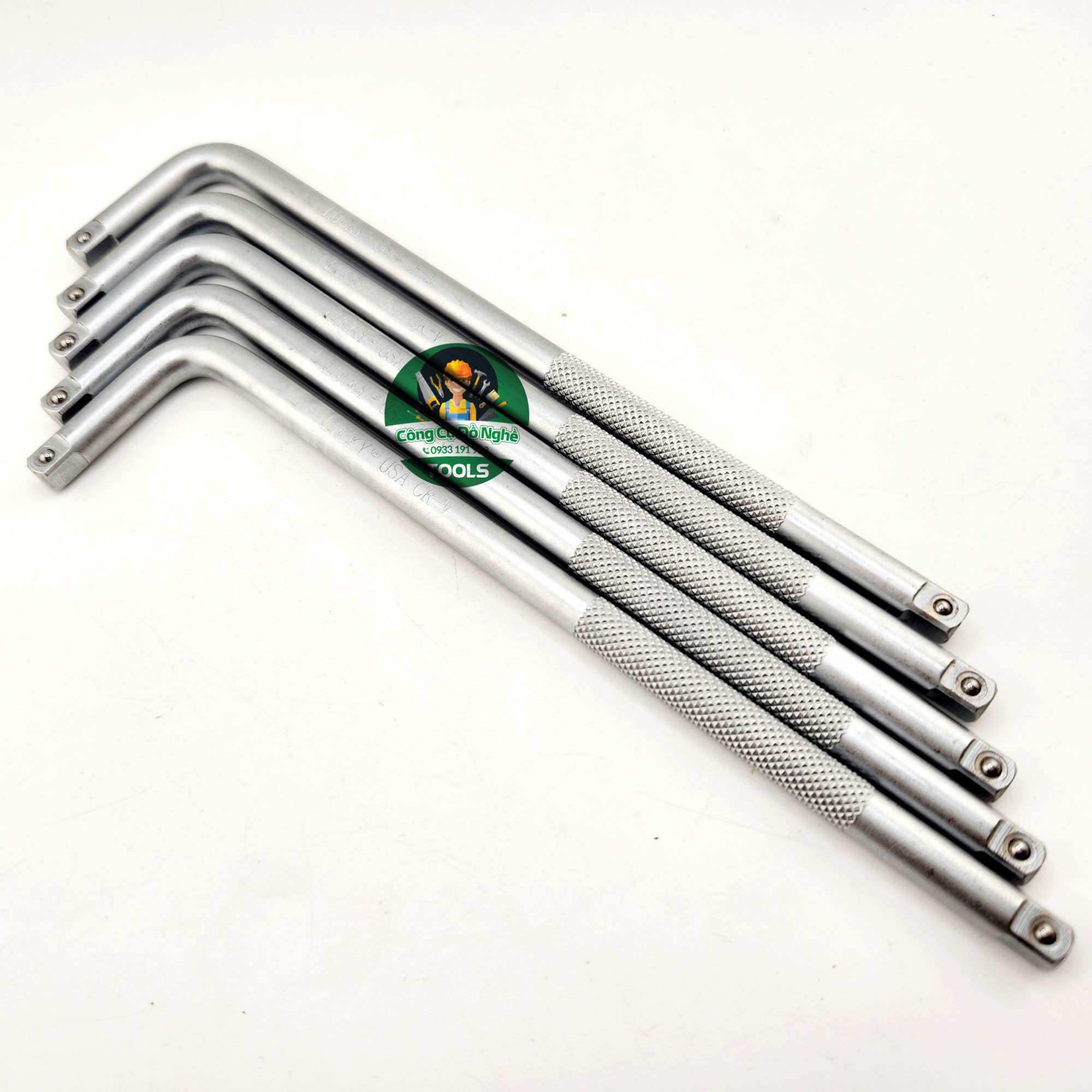 Cần siết cong l đầu 1/4 dài 180mm