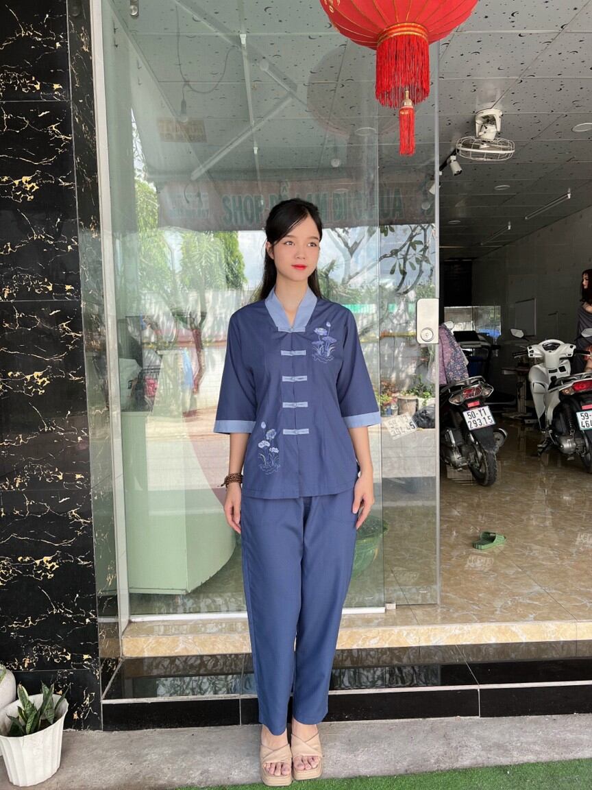 Đồ bộ đi chùa - mẫu la hán phối