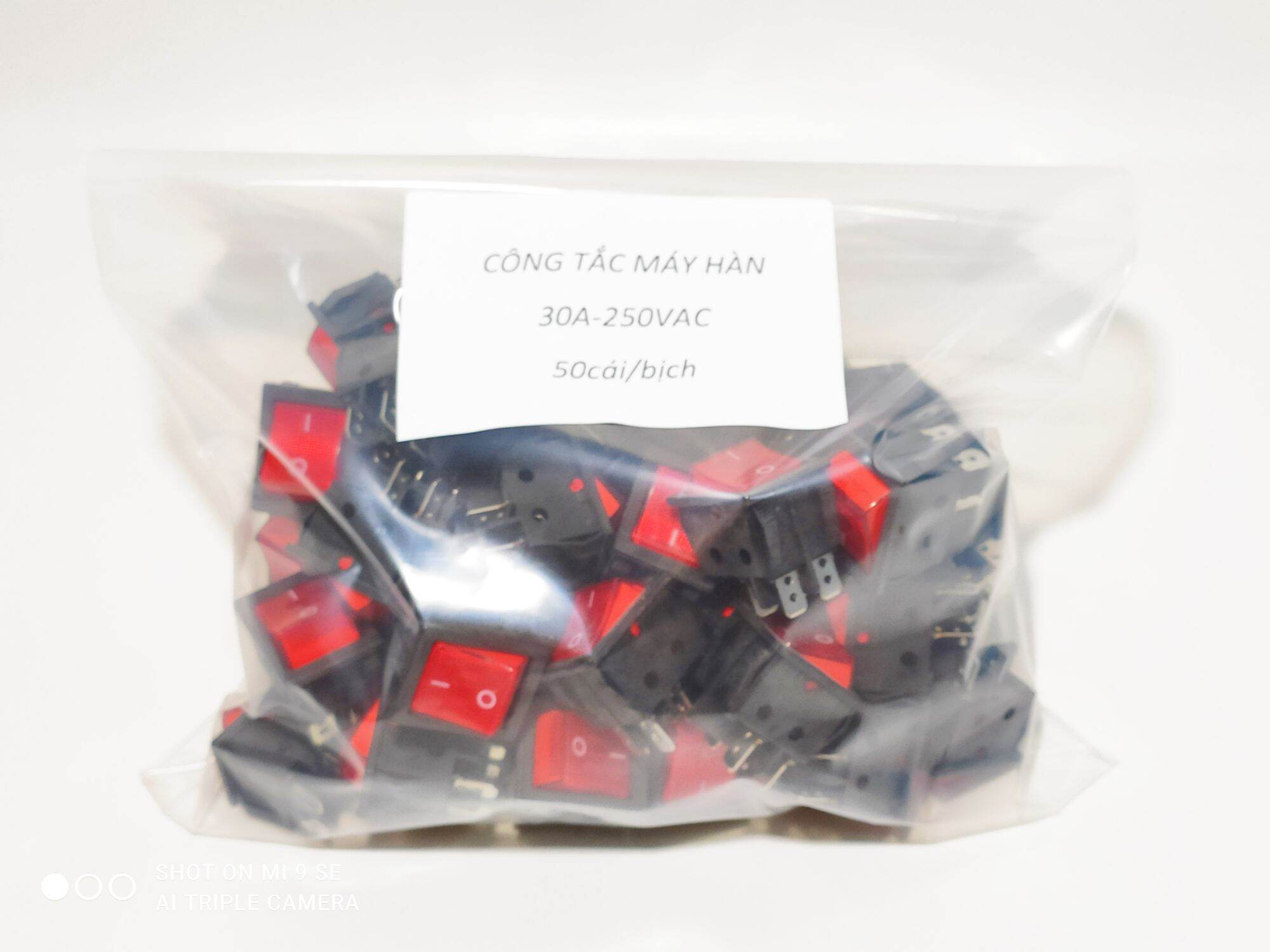 Công tắc nguồn máy hàn,máy rửa xe 30A - Có đèn