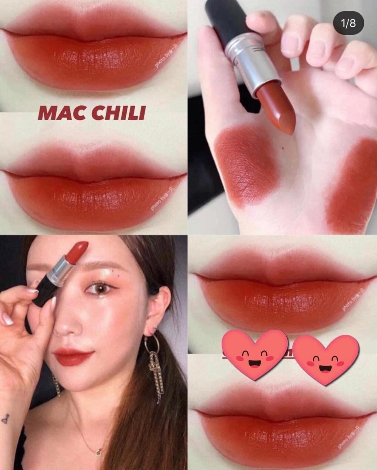 Son M.A.C màu chili fullisize fullbox chính hãng