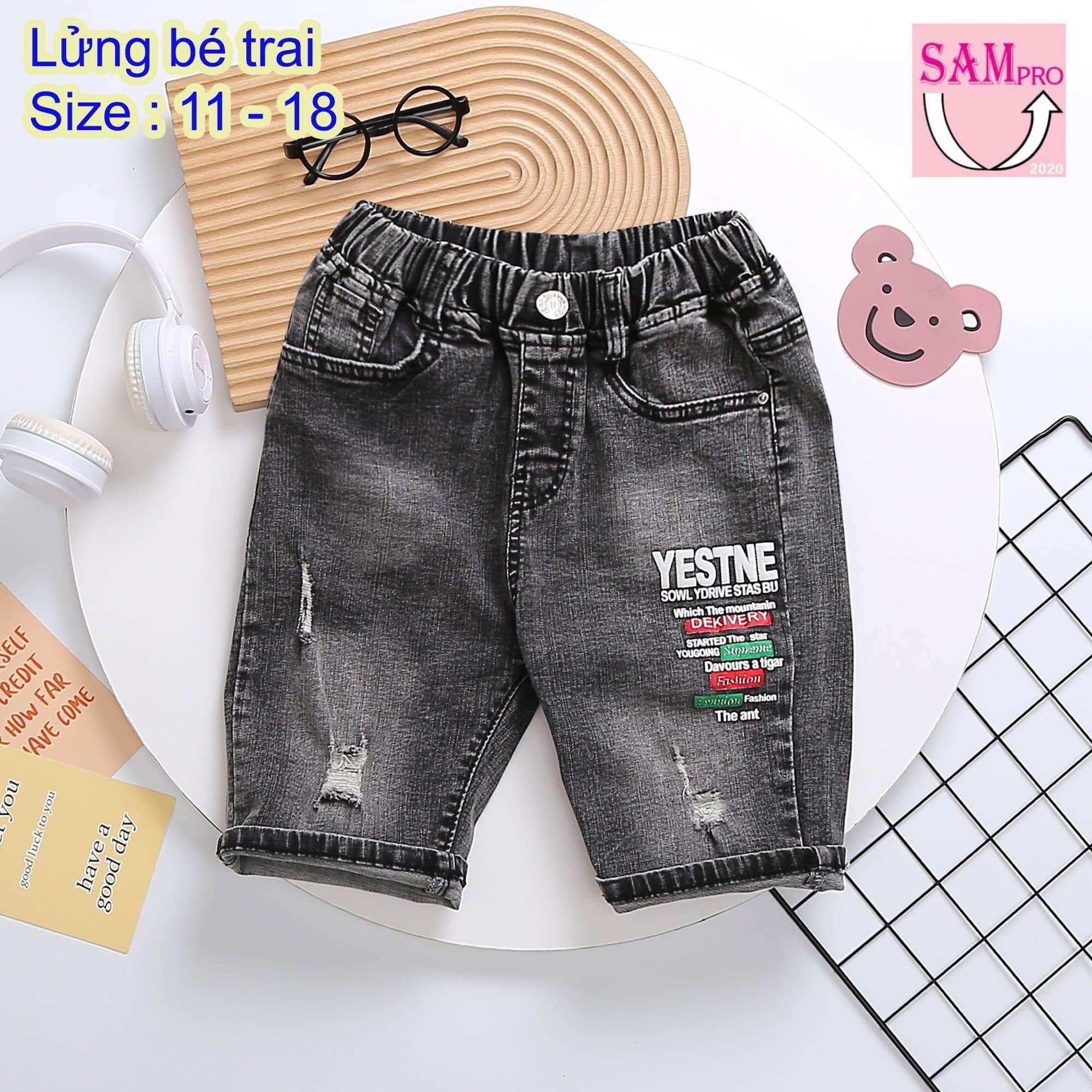 Quần jean lửng bé trai 12-60ki