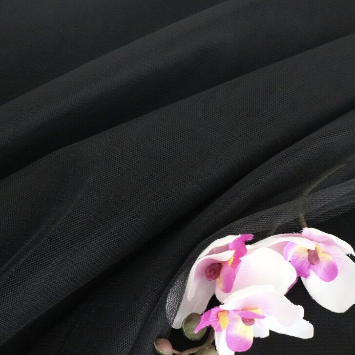 10m voan lưới tutu đen mềm may chân váy tulle