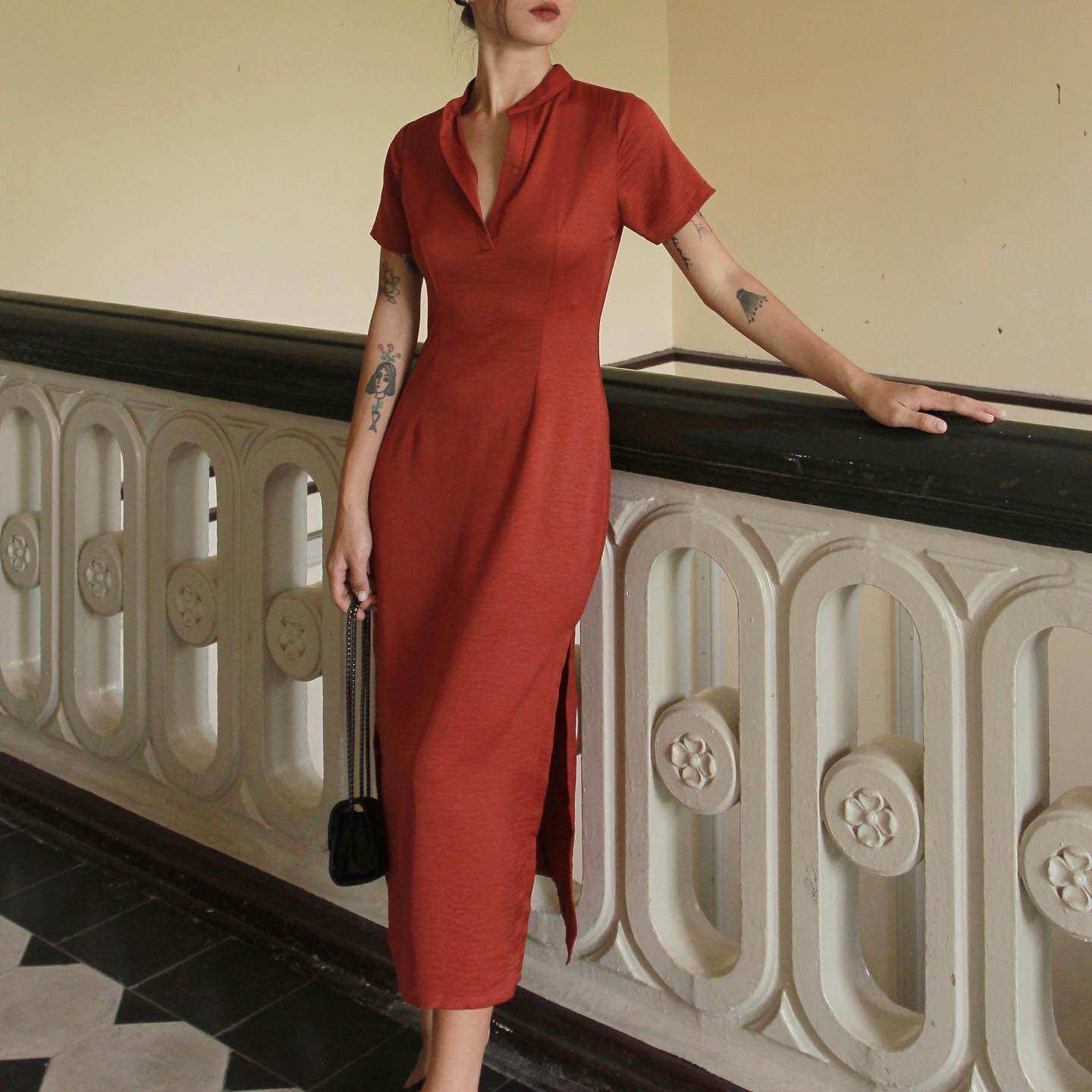 Váy Lụa Thanh Lịch Tosa Dress | FLANH