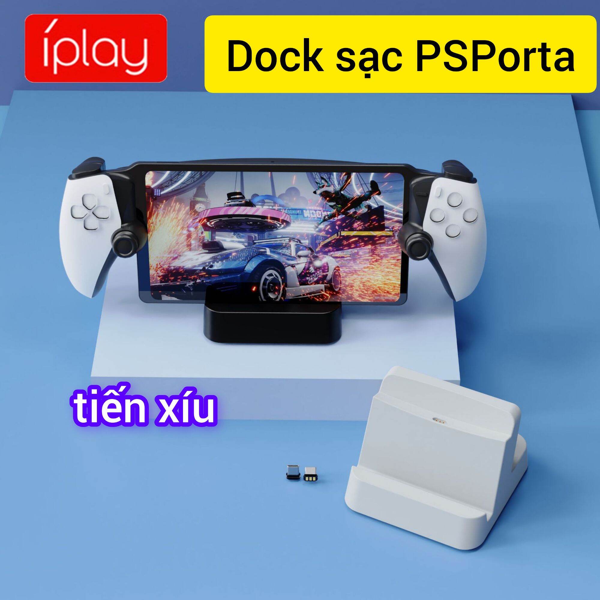 Dock sạc ps portal của hãng Iplay HBP-547 hỗ trợ sạc nhanh máy game PSPortal charging stand dock
- sản phẩm của hãng i Play
