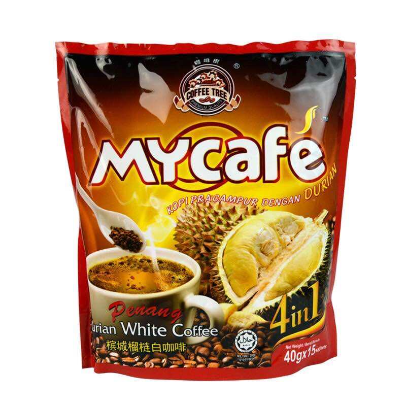 Cà phê sầu riêng hoà tan 4in1 My Cafe Penang Durian White Coffee Malaysia