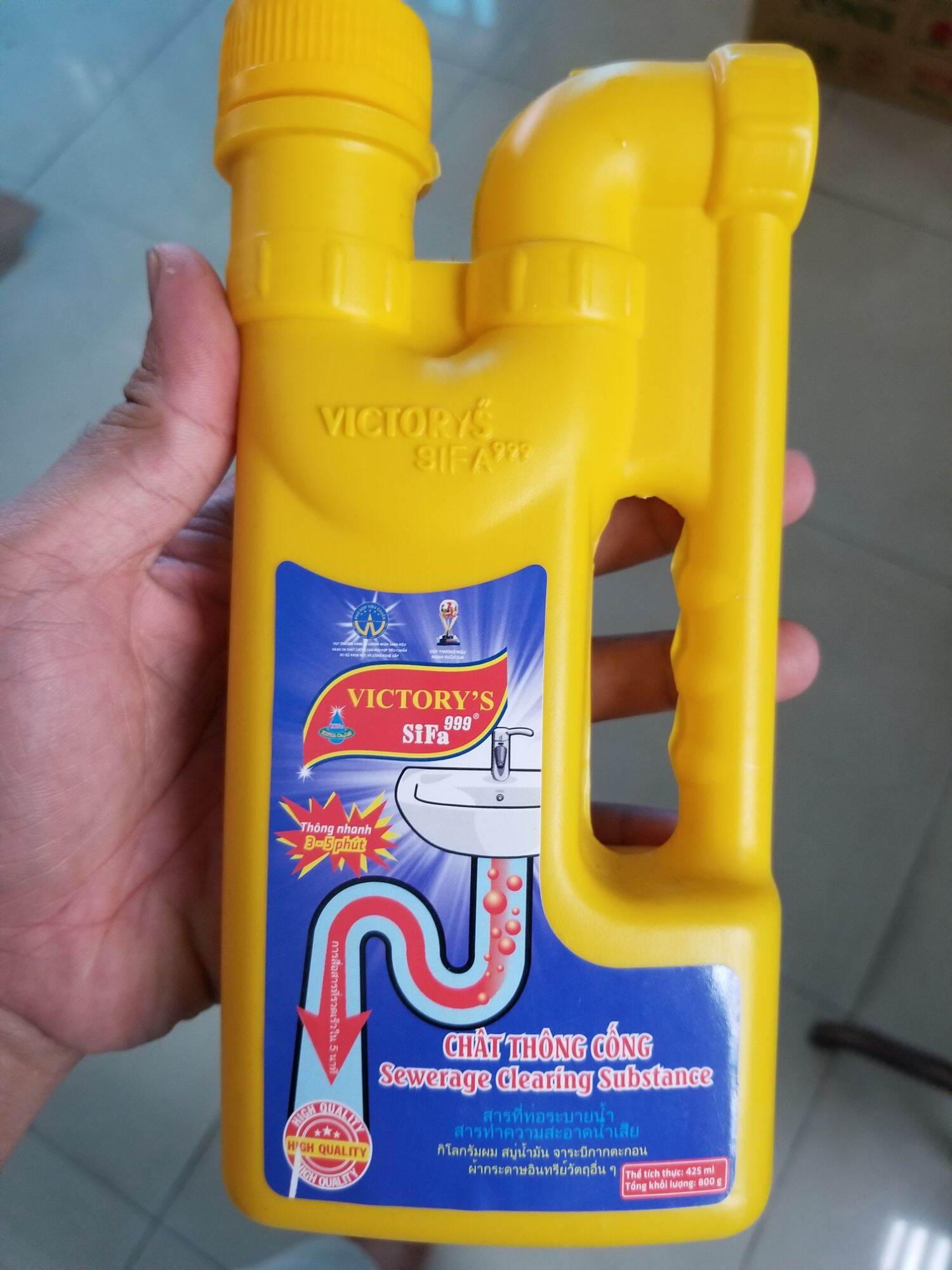 Chất thông cống Sifa Siêu Mạnh/ Nước thông cống Sifa  425ml 800gram