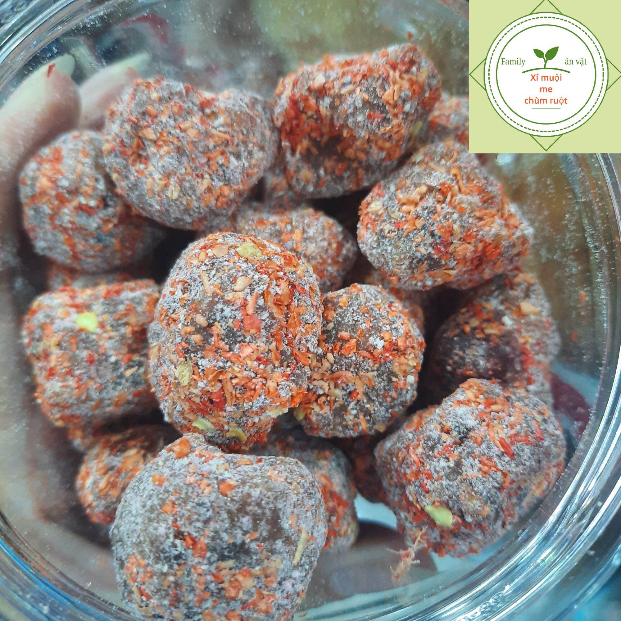 ME XÍ MUỘI CHÙM RUỘT - HŨ 500GR