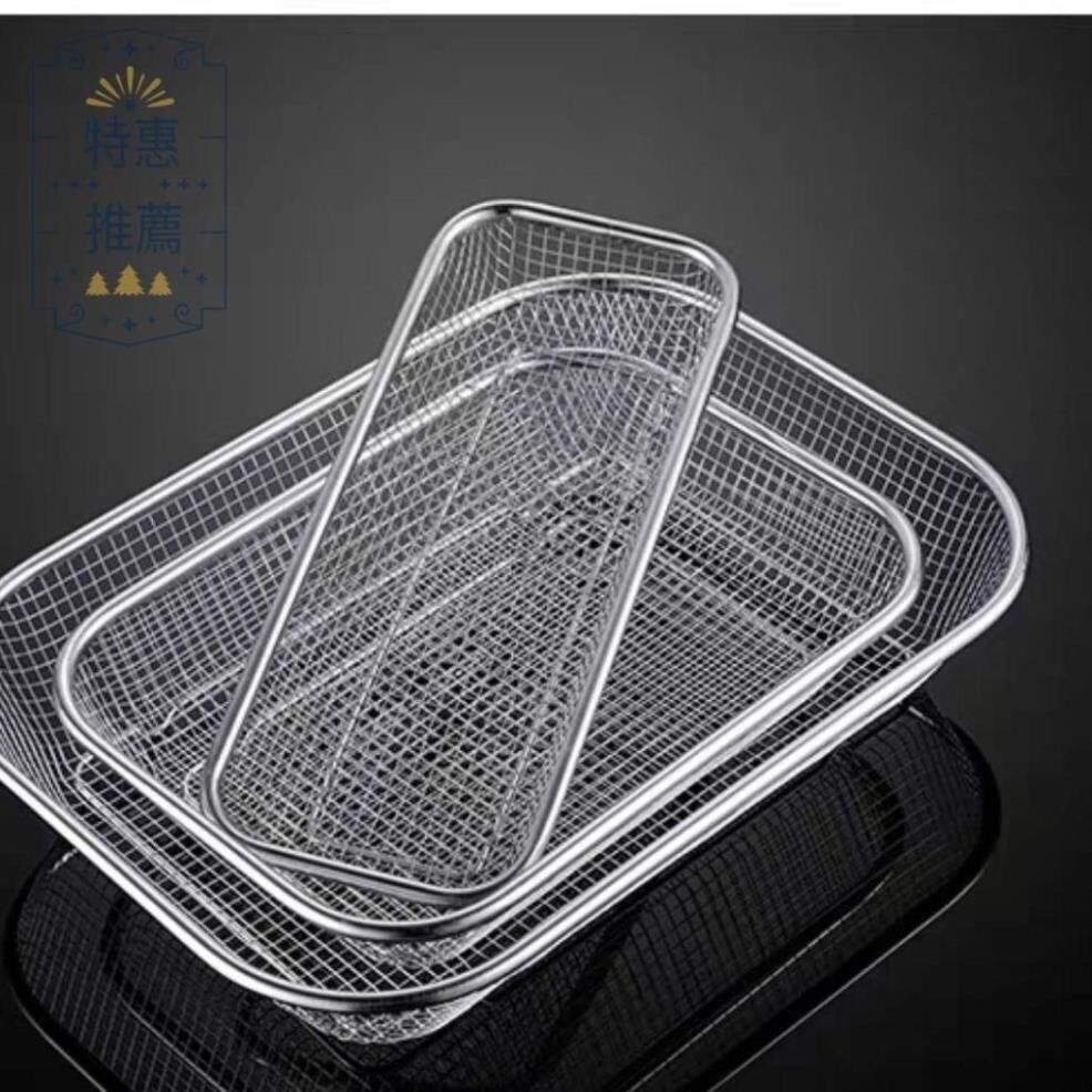 Combo bộ 3 rổ inox dạng lưới