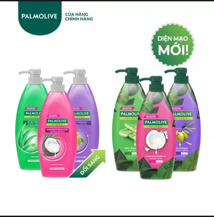 Dầu gội + xả palmolive sữa dừa 600ml