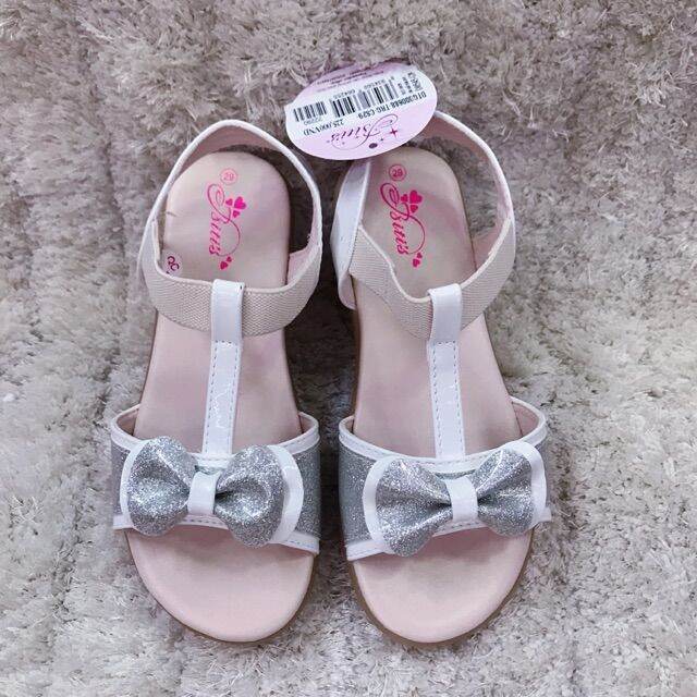 Sandal bé gái nơ kim tuyến xinh yêu