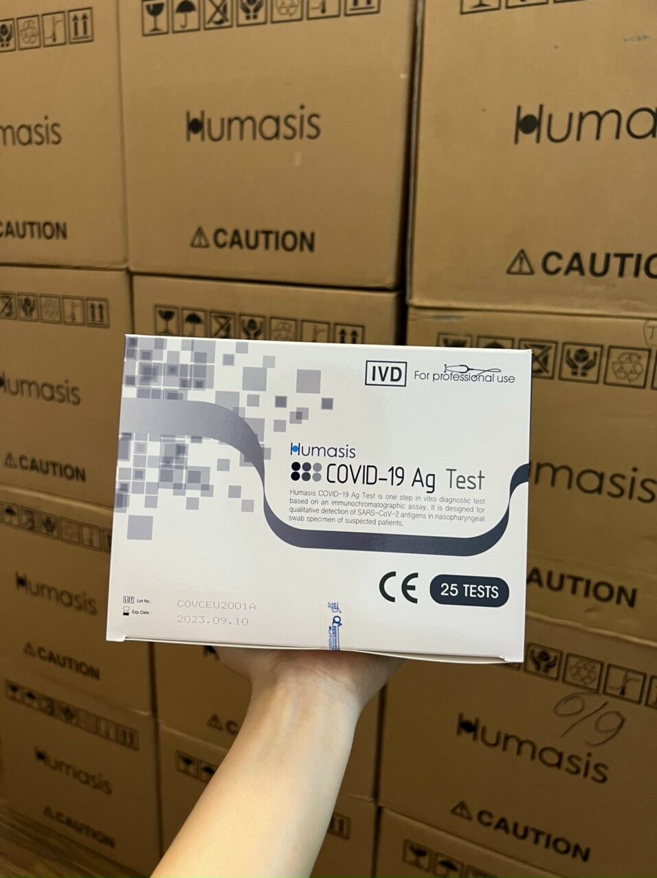 bộ test nhanh Humasis - 1 hộp 25 kit
