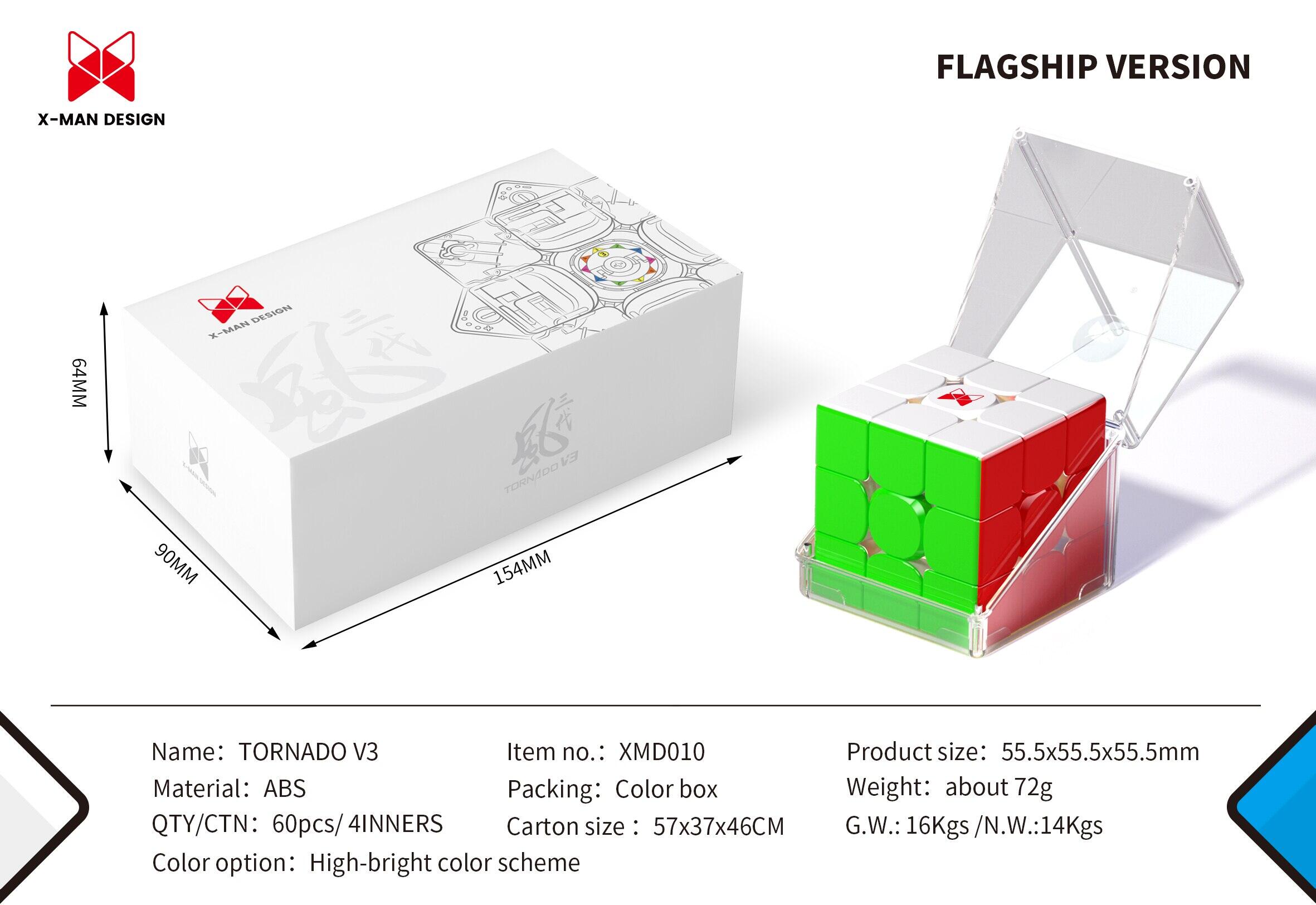 Qiyi x-man lốc xoáy V3 M Pioneer UV từ ma thuật tốc độ Cube stickerless xmd lốc xoáy v3m Fidget Đồ chơi CUBO magico câu đố