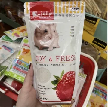 Cát Tắm Hamster | Thú Nhỏ Hương Dâu Jolly Joy & Fresh Bathing Sand (1kg)