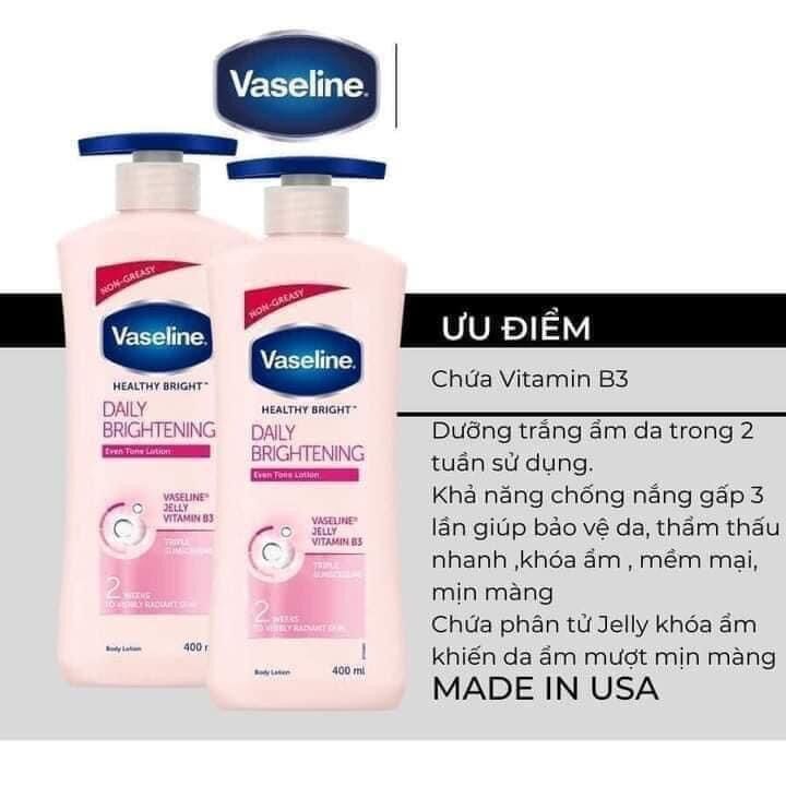 Kem dưỡng trắng da Vaseline 725ml của Mỹ