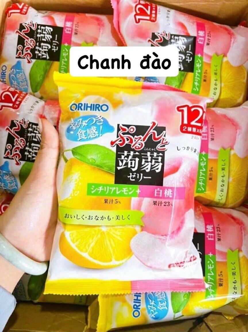 Thạch trái cây ORIHIRO Nhật Bản 42k/gói