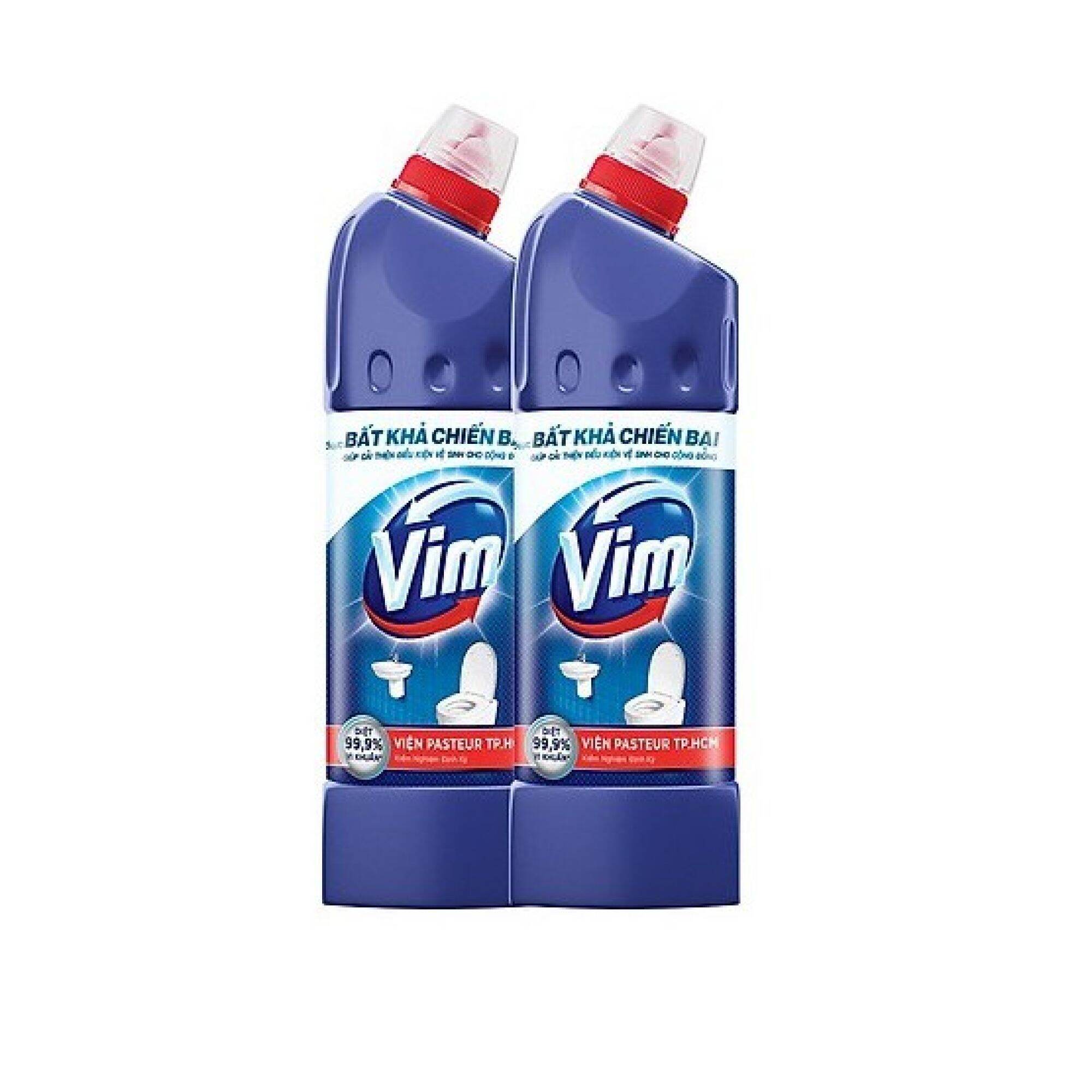 Nước tẩy bồn cầu Vim chai 880ml (Mới)