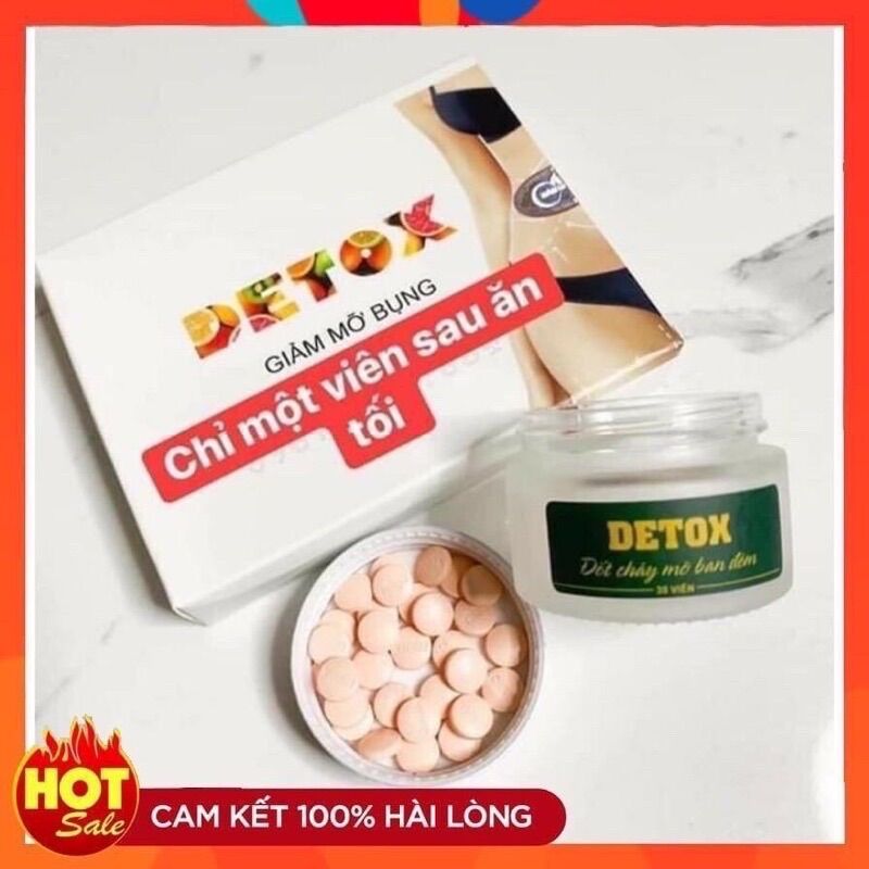 Hộp 30 viên detox ban đêm slim vip