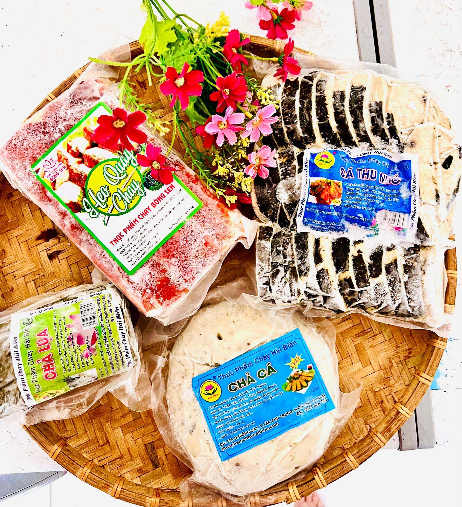 COMBO ( 1kg Cá Thu- 1Kg Heo Quay- 500g Chả Cá- 500g Chả Lụa)/ Thực phẩm Chay đông lạnh, chỉ bán HCM