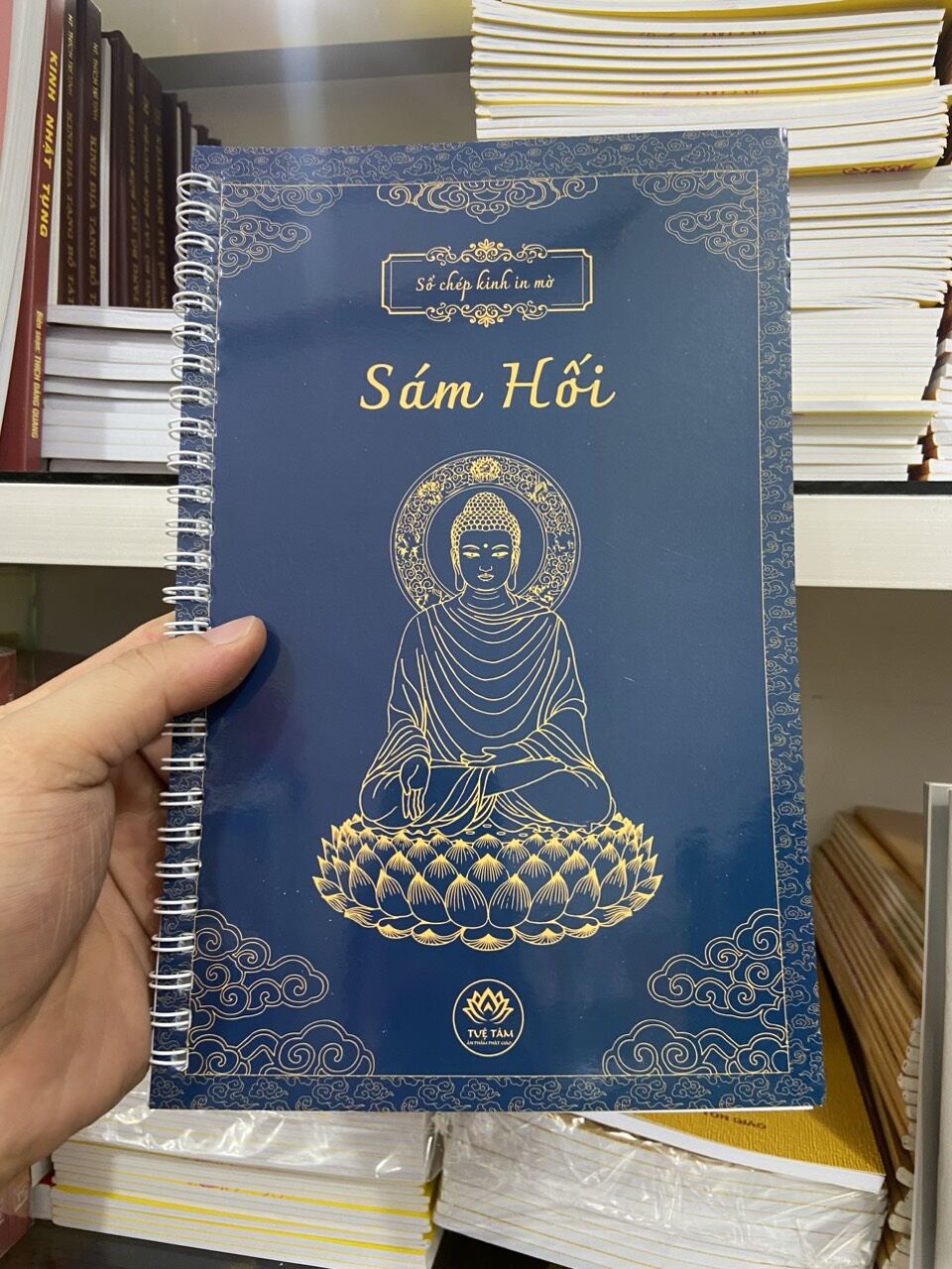 Vở chép sám hối in mờ bìa mỏng tặng 2 bút