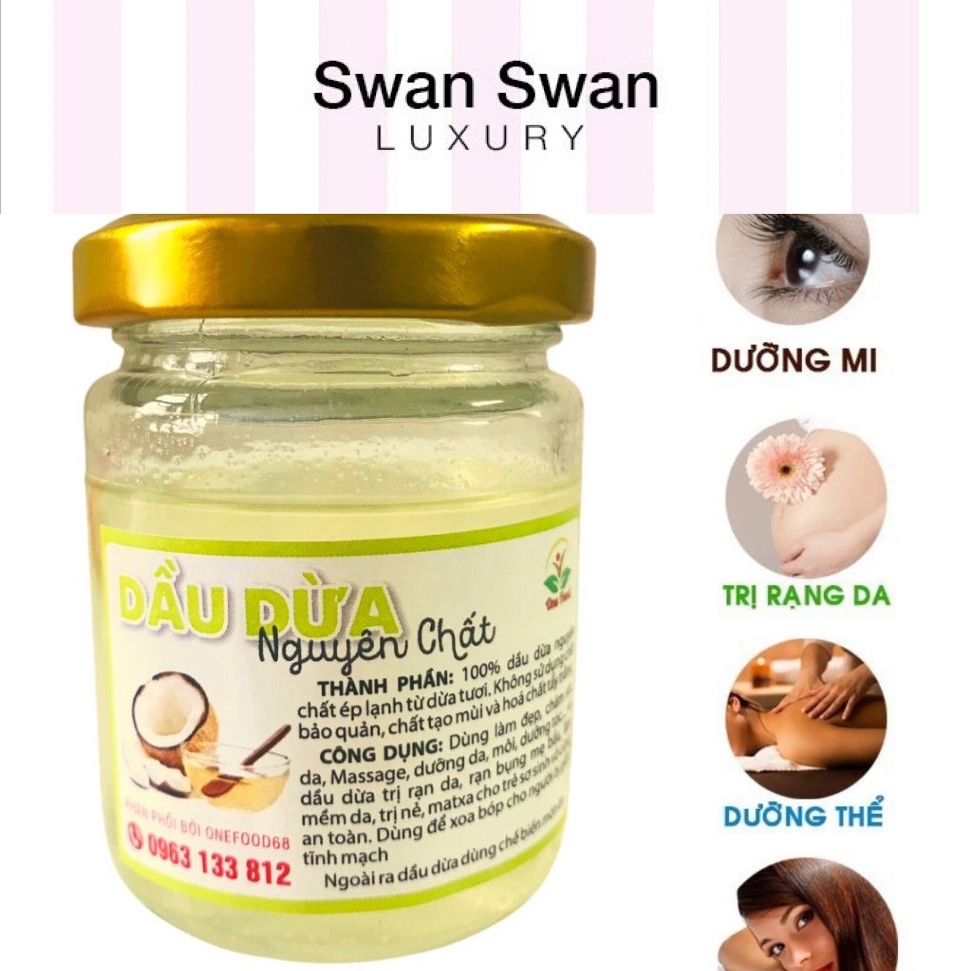 Dầu Dừa Nguyên Chất Không Pha Trộn 75g
