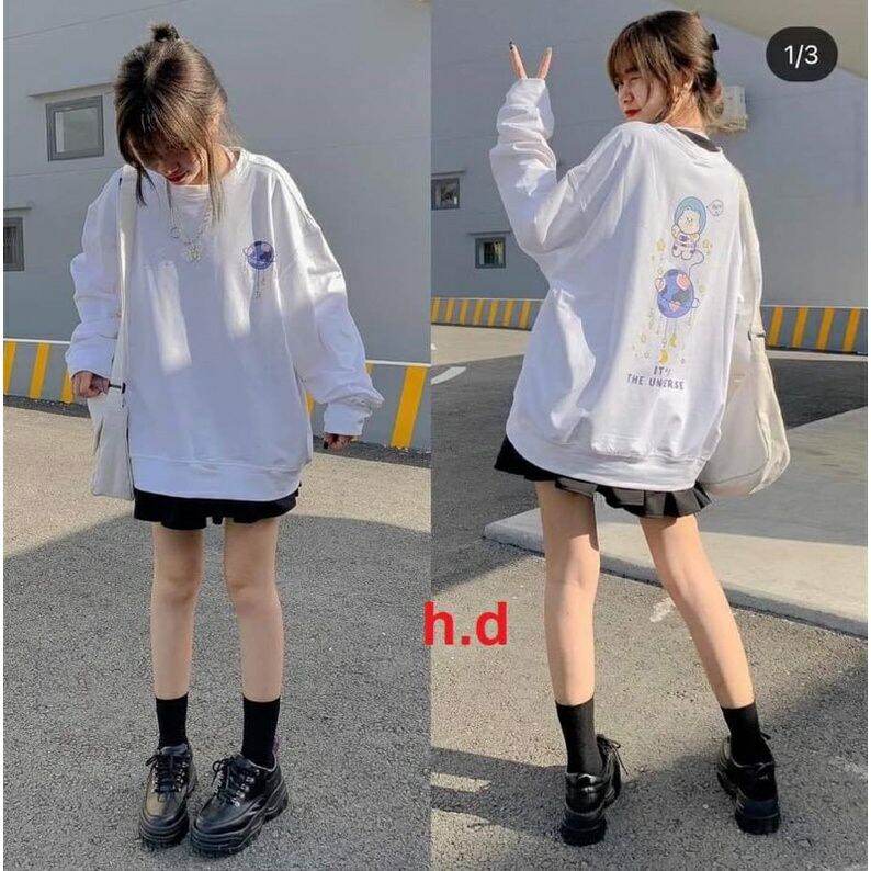 Áo nỉ bo universe năng động