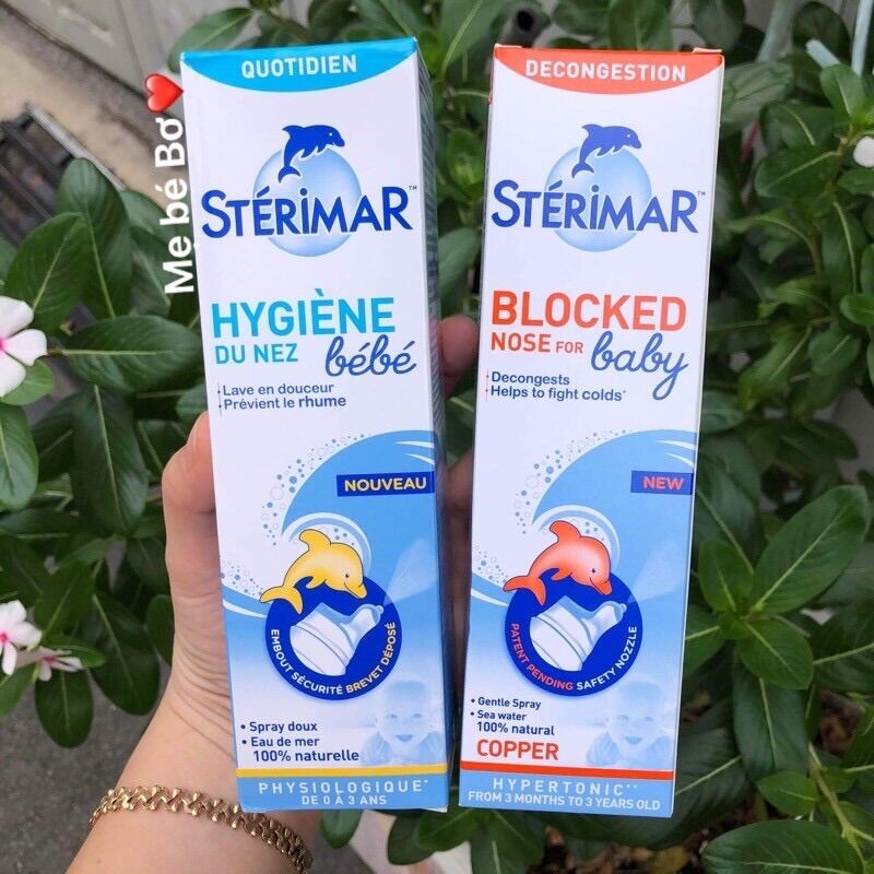 Xịt mũi cá heo Sterimar Pháp 100ml