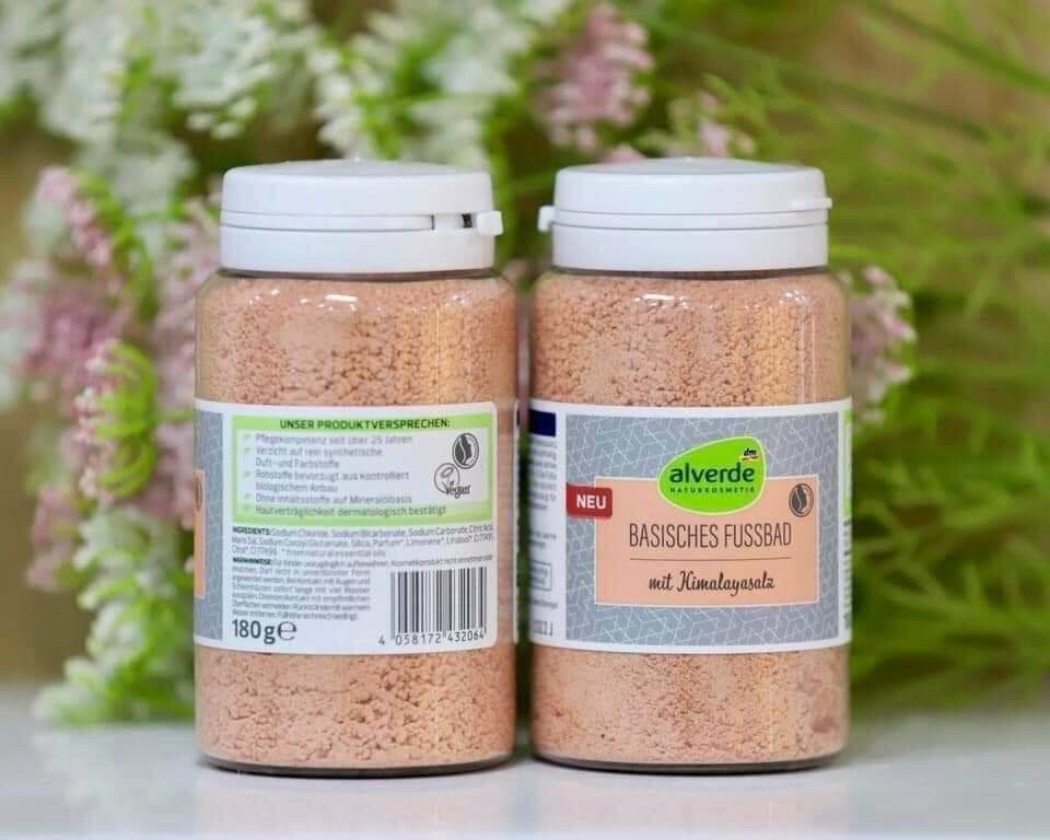 Muối ngâm chân ALVERDE từ muối hồng HIMALAYA