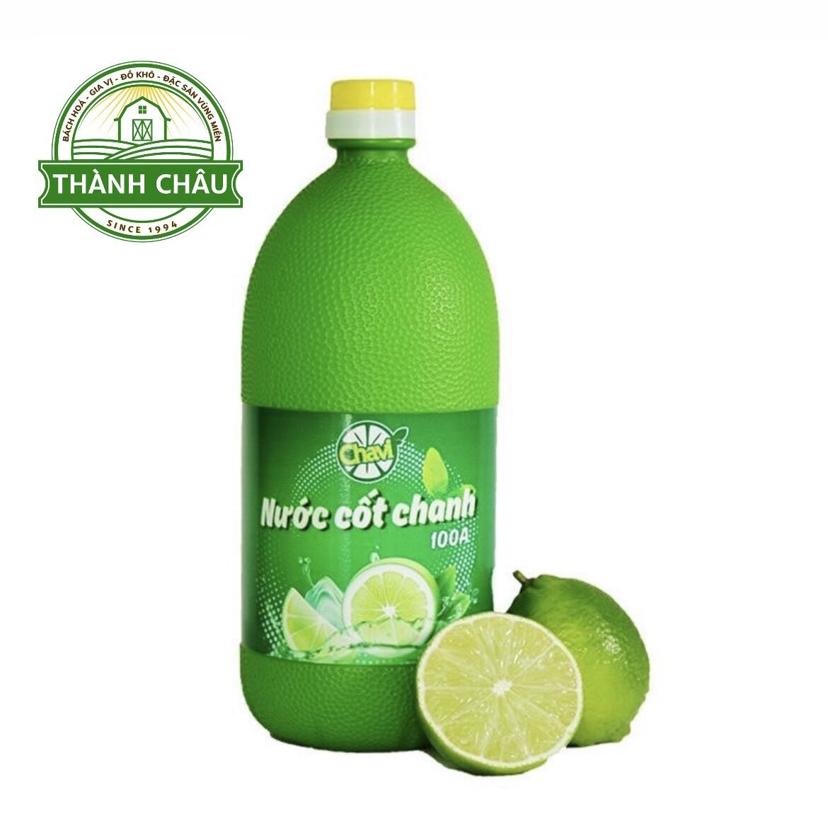 Chính Hãng Nước Cốt Chanh Chavi - Chai 1Lít Dùng Cho Pha Chế, Nấu Ăn