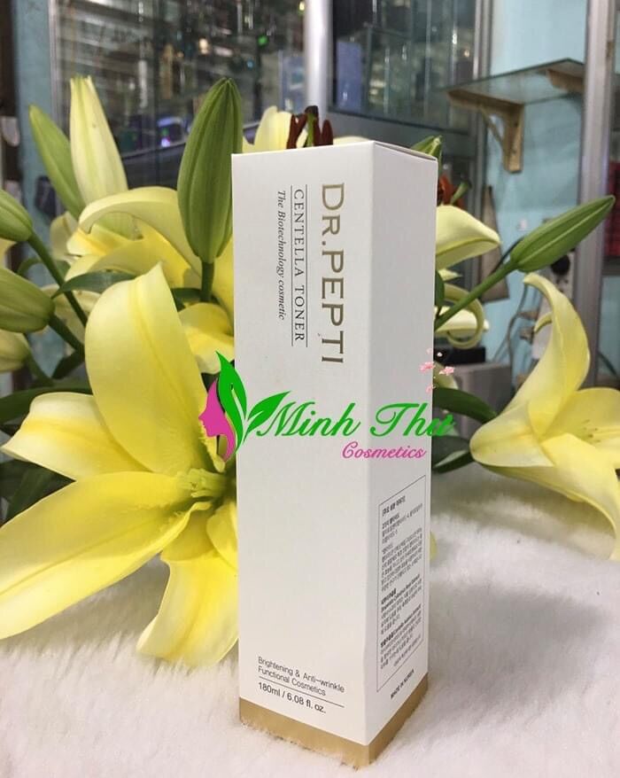 Nước hoa hồng Centella Toner Dr.Pepti+ 180ml
