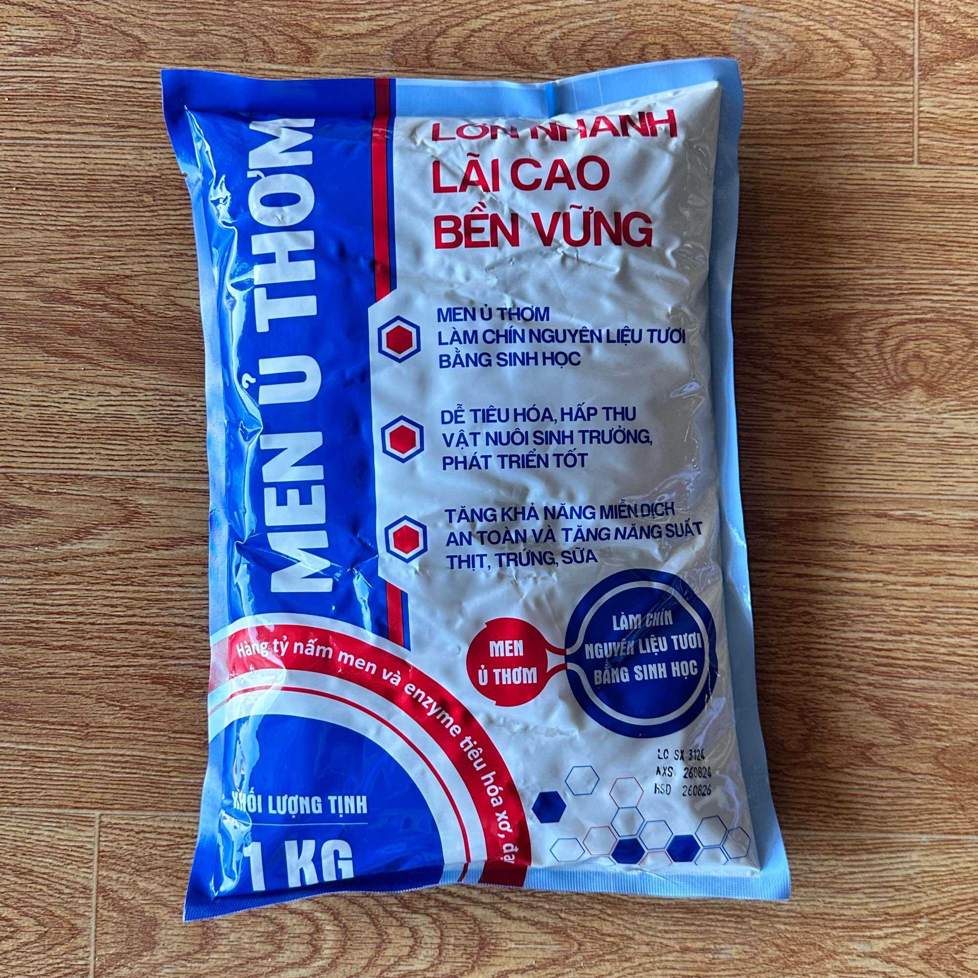 1 kg Men vi sinh ủ thức ăn chăn nuôi/ men ủ thơm thức ăn chăn nuôi dùng ủ ngô, sắn, cám gạo cho lợn, gà, vịt {hải nguyên