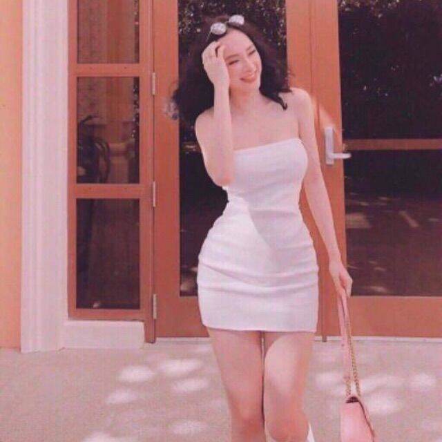 [HCM]ĐẦM HAI DÂY ÔM  BODY XINH ĐẸP