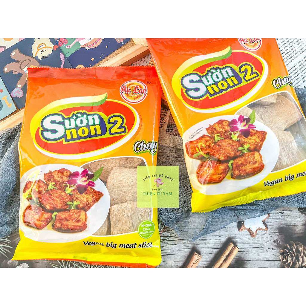 Sườn non 2 chay âu lạc thực phẩm chay tốt cho sức khỏe 100g
