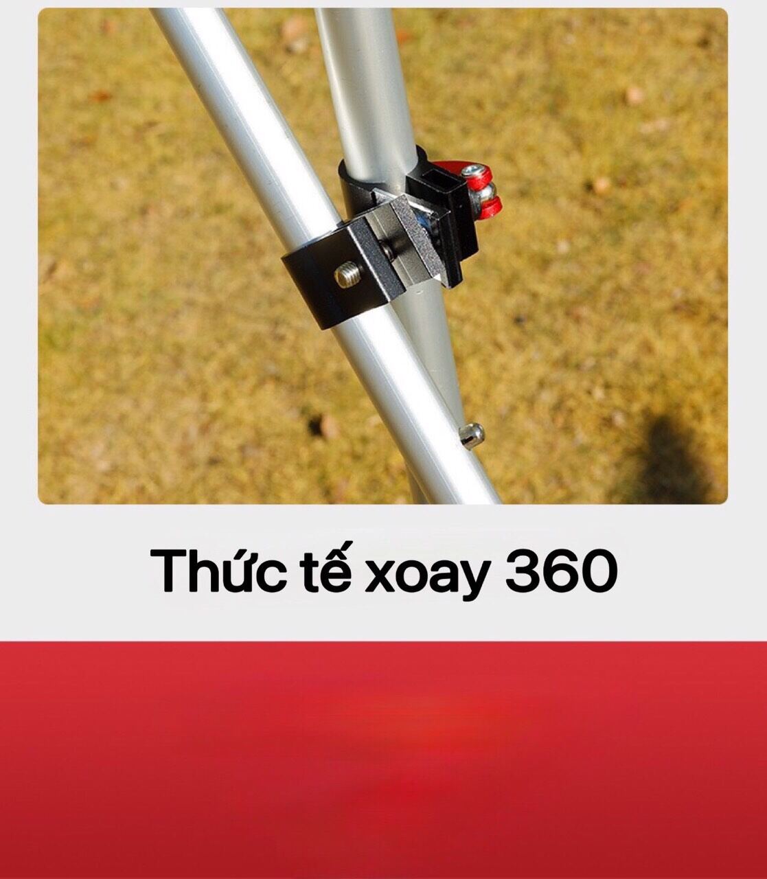 Pat ô dù câu cá xoay 360 độ cao cấp