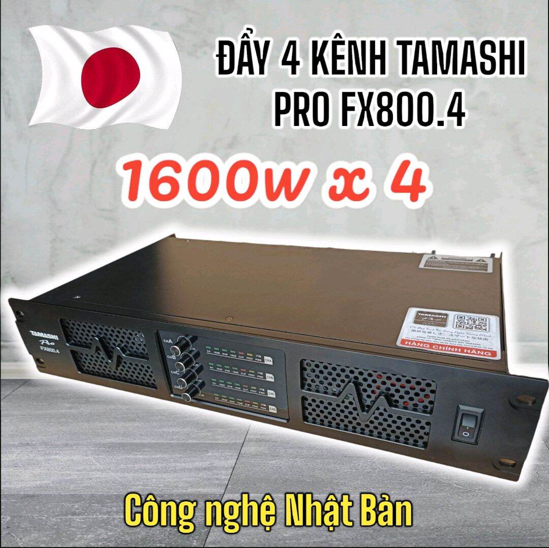 [ CHÍNH HÃNG ] Đẩy 4 Kênh Tamashi Pro Fx800.4 Công Nghệ Class D