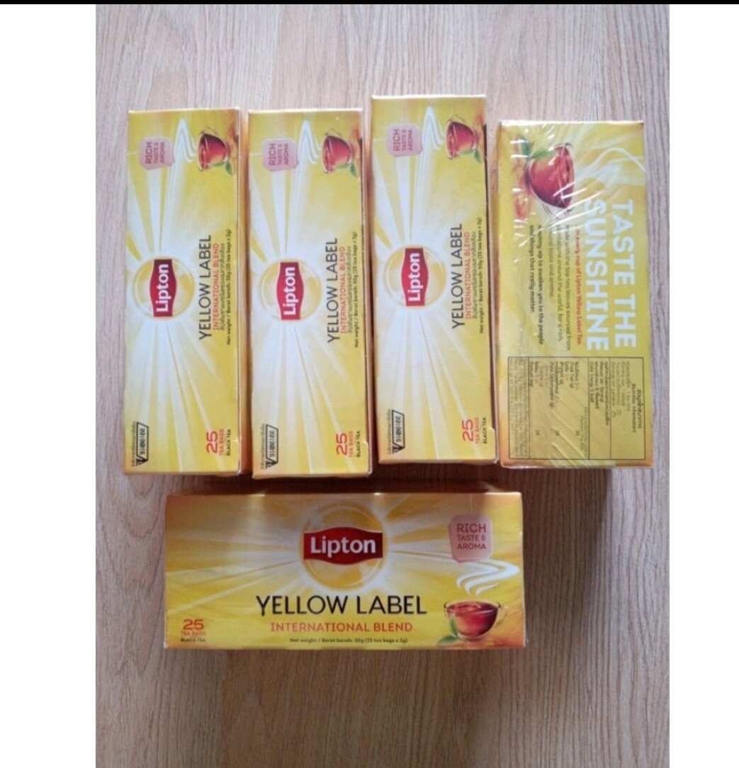 Trà Lipton nhãn vàng túi lọc 25 gói x 2g HÀNG INDO